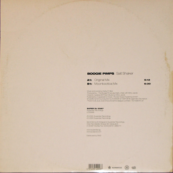 Boogie Pimps - Salt Shaker | Superstar Recordings (SUPER DJ 2067) - 2 Boogie Pimps - Salt Shaker | Superstar Recordings (SUPER DJ 2067) - 2
