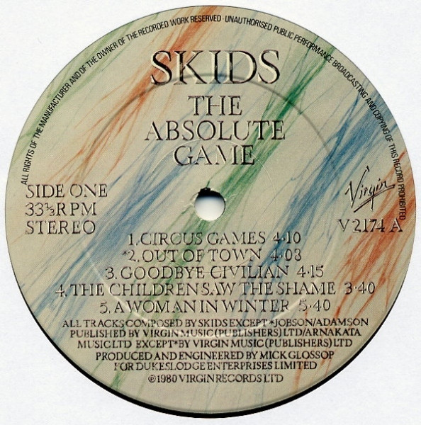 Skids - The Absolute Game | Virgin (V 2174) - 3