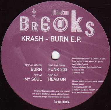 Krash - Burn E.P. | Ultimatum Breaks (UB006)