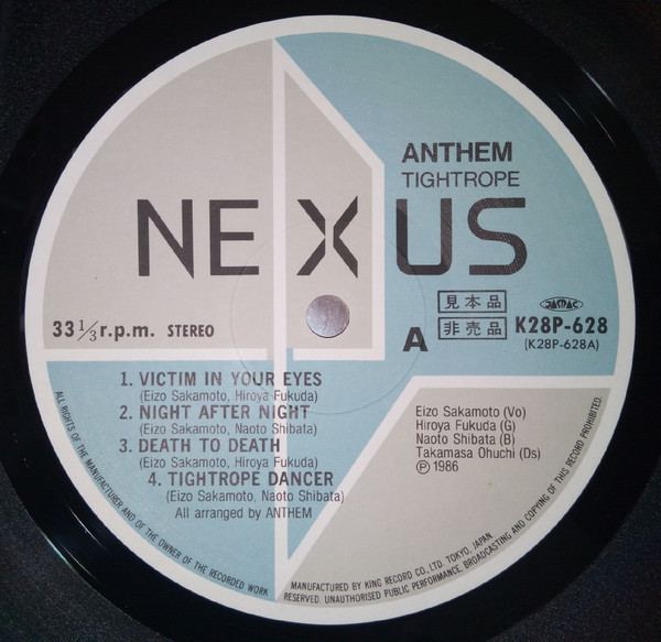 Anthem - Tightrope | Nexus (K28P 628) - 3