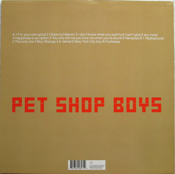 Pet Shop Boys - Nightlife | Parlophone (7243 5 21857 1 9) - 2