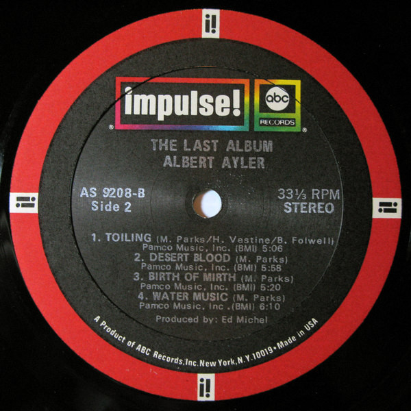 Albert Ayler - The Last Album | Impulse! (AS-9208) - 4 Albert Ayler - The Last Album | Impulse! (AS-9208) - 4