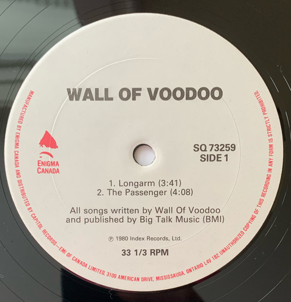 Wall Of Voodoo - Wall Of Voodoo | Enigma Canada (SQ-73259) - 2 Wall Of Voodoo - Wall Of Voodoo | Enigma Canada (SQ-73259) - 2