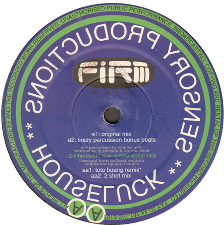 Sensory Productions - Houseluck | Firm Music (12 FIRM 04)