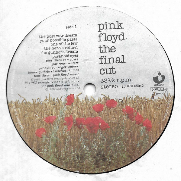 Pink Floyd - The Final Cut | Harvest (2C 070-65042) - 3