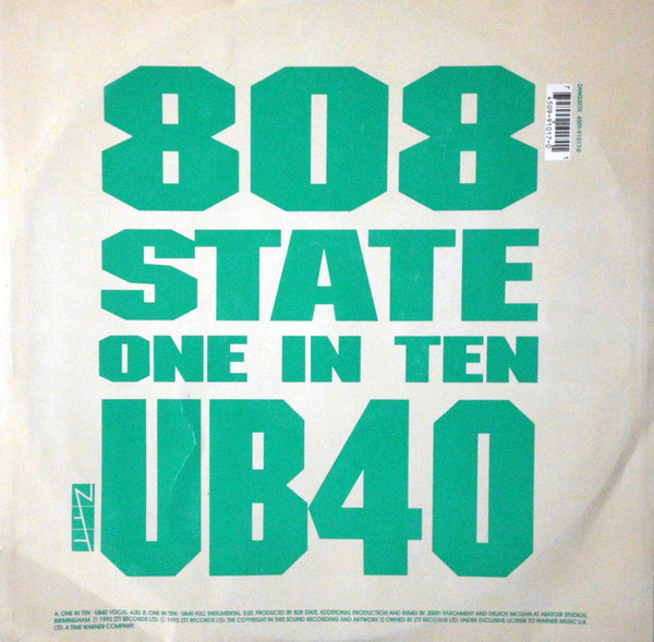 UB40 , 808 State - One In Ten | ZTT (ZANG 39TX) - 2