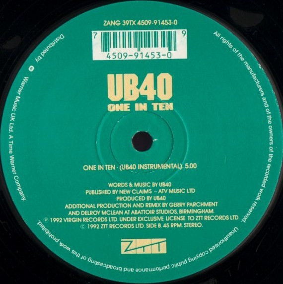 UB40 , 808 State - One In Ten | ZTT (ZANG 39TX) - 4