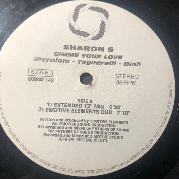 Sharon S - Gimme Your Love | Underground Music Department (UMD) (UMD 142) - 2