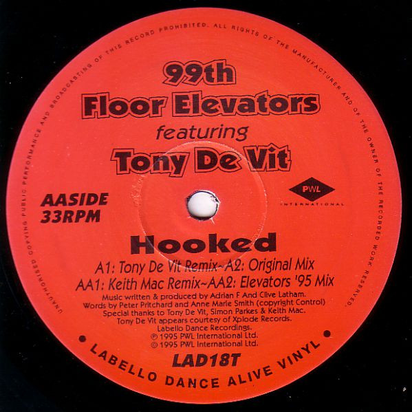 99th Floor Elevators Featuring Tony De Vit - Hooked | Labello Dance (LAD18T) - 3
