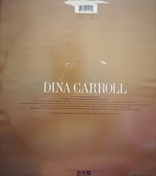 Dina Carroll - So Close | A&M PM (AMY 0101) - 2