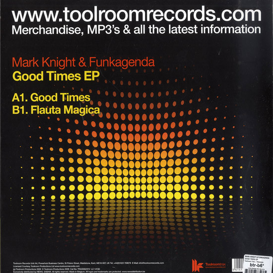 Mark Knight & Funkagenda - Good Times EP | Toolroom Trax (TRAX062/01V) - 2