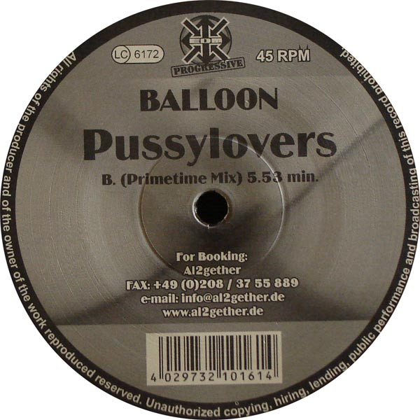 Balloon - Pussylovers | EDM Progressive (PR EDM 016-1) - 2