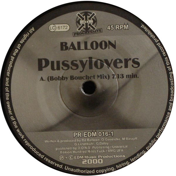 Balloon - Pussylovers | EDM Progressive (PR EDM 016-1)