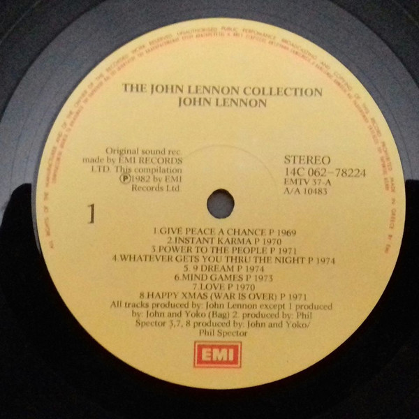 John Lennon - The John Lennon Collection | Parlophone (14C 062-78224) - 3 John Lennon - The John Lennon Collection | Parlophone (14C 062-78224) - 3