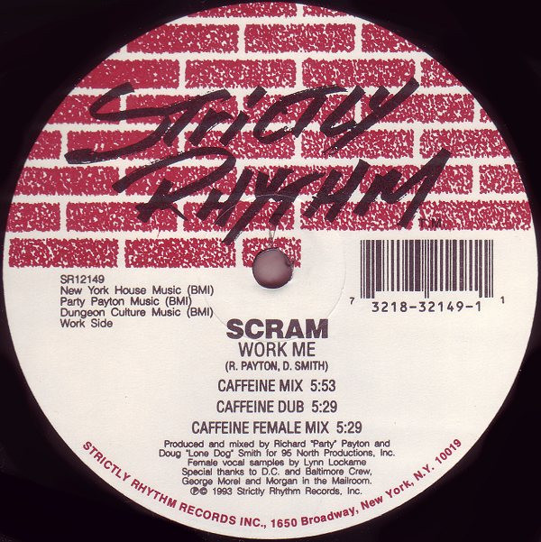 Scram - Jump & Sing / Work Me | Strictly Rhythm (SR12149) Scram - Jump & Sing / Work Me | Strictly Rhythm (SR12149)