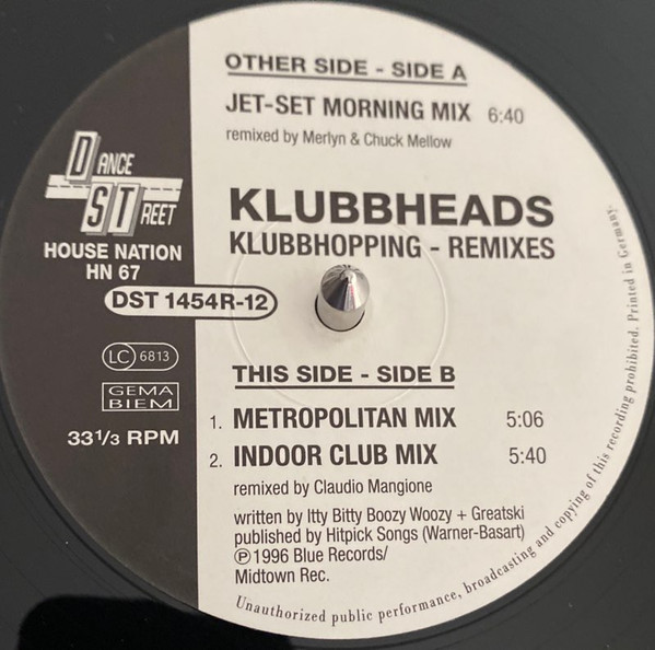 Klubbheads - Klubbhopping (Remix-Edition) | House Nation (HN 67) - main