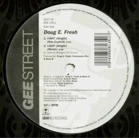 Doug E. Fresh - I-Ight (Alright) | Gee Street (GEET 59)