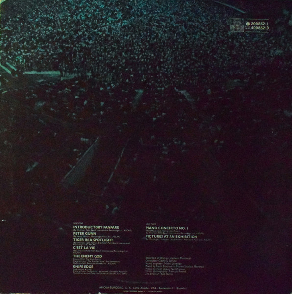 Emerson, Lake & Palmer - In Concert | Ariola (200852-I) - 2