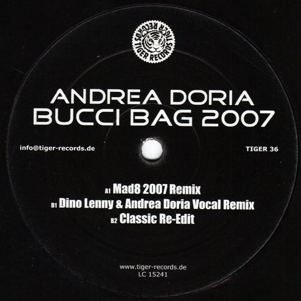 Andrea Doria - Bucci Bag 2007 | Tiger Records (TIGER 36)