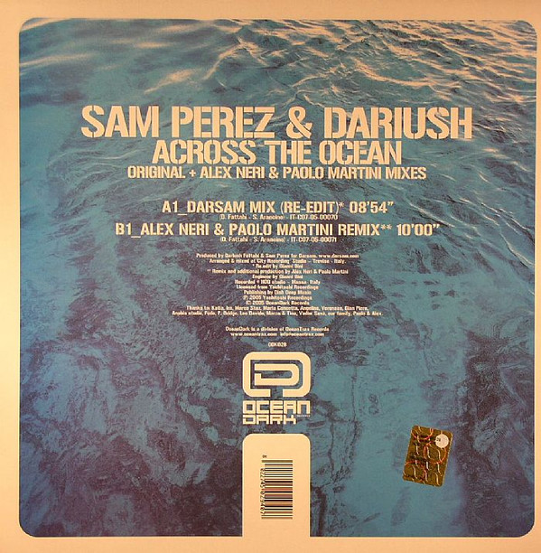 Sam Perez & Dariush - Across The Ocean | Ocean Dark (ODK028) - 2
