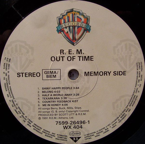 R.E.M. - Out Of Time | Warner Bros. Records (7599-26496-1) - 4 R.E.M. - Out Of Time | Warner Bros. Records (7599-26496-1) - 4
