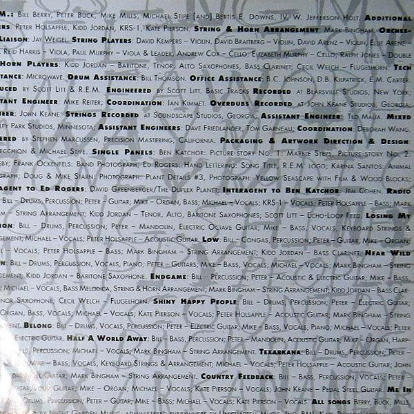 R.E.M. - Out Of Time | Warner Bros. Records (7599-26496-1) - 6 R.E.M. - Out Of Time | Warner Bros. Records (7599-26496-1) - 6