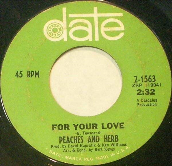 Peaches & Herb - For Your Love | Date (2-1563) - 2