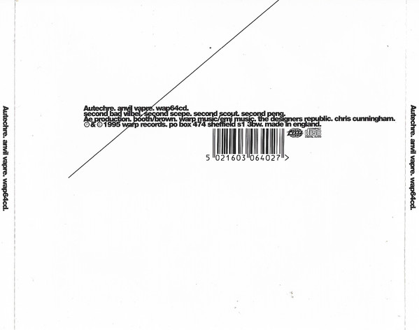 Autechre - Anvil Vapre | Warp Records (wap64cd) - 2