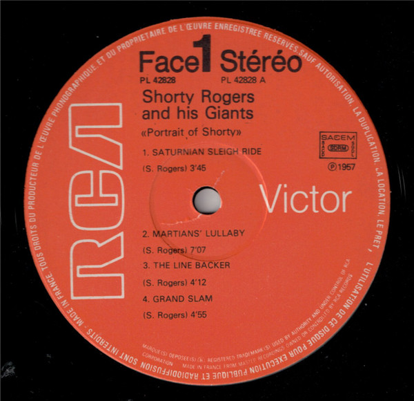 Shorty Rogers And His Giants - Portrait Of Shorty | RCA Victor (PL 42828) - 4 Shorty Rogers And His Giants - Portrait Of Shorty | RCA Victor (PL 42828) - 4