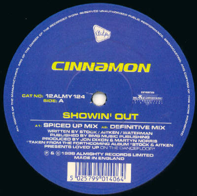 Cinnamon / Tammy Haywood - Showin' Out / How Could He Do This To Me | Almighty Records (12ALMY 124)