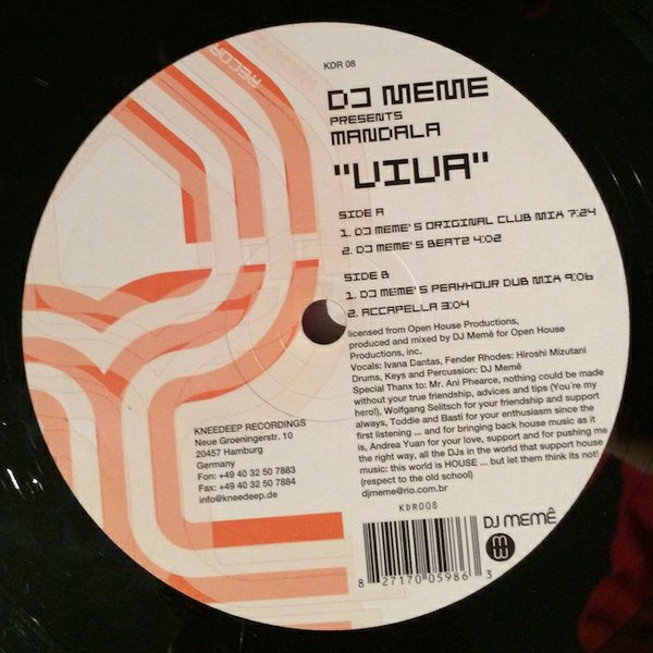 DJ Memê Presents Mandala - Viva | Kneedeep Recordings (KDR 08)