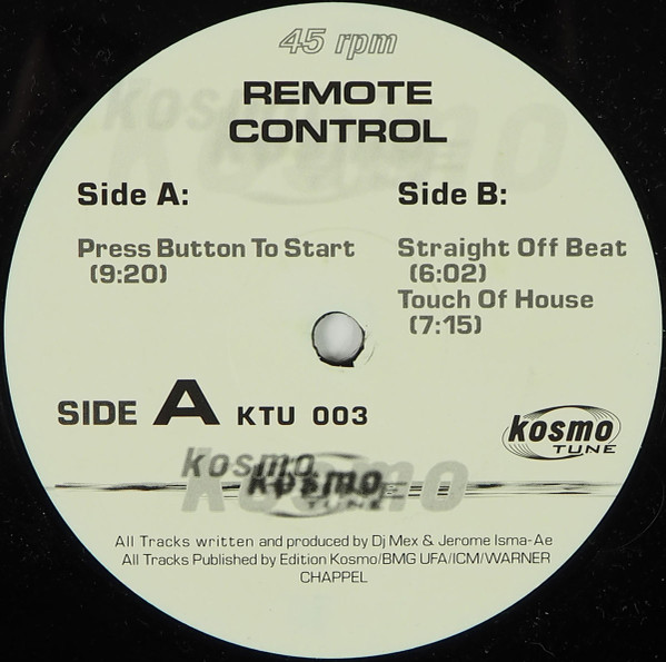 Remote Control - Press Button To Start | Kosmotune (KTU 003)