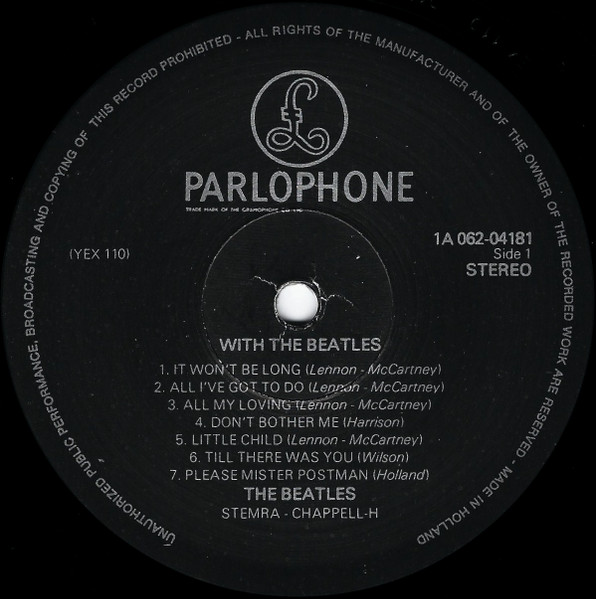 The Beatles - With The Beatles | Parlophone (1A 062-04181) - 3 The Beatles - With The Beatles | Parlophone (1A 062-04181) - 3
