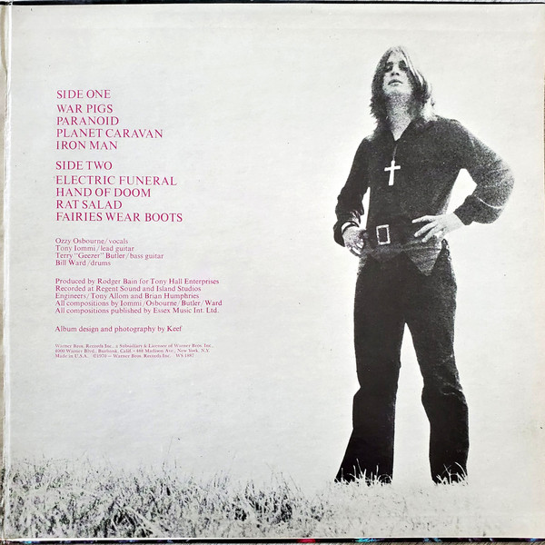 Black Sabbath - Paranoid | Warner Bros. Records (WS 1887) - 3 Black Sabbath - Paranoid | Warner Bros. Records (WS 1887) - 3