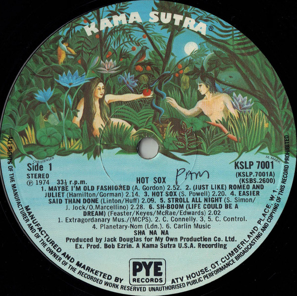 Sha Na Na - Hot Sox | Kama Sutra (KSLP 7001) - 3