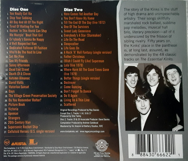 The Kinks - The Essential Kinks (2CD) [CD] | RCA (88843066622) - 3