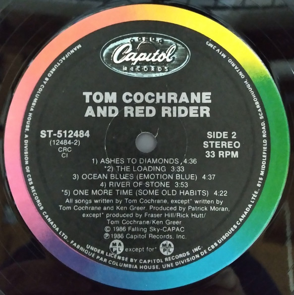 Tom Cochrane And Red Rider - Tom Cochrane And Red Rider | Capitol Records (ST-512484) - 4