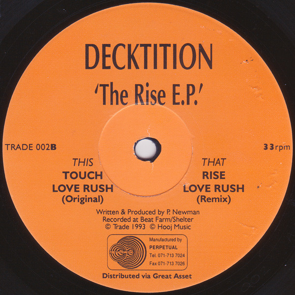Decktition - The Rise E.P. | Trade (TRADE 002) - main Decktition - The Rise E.P. | Trade (TRADE 002) - main