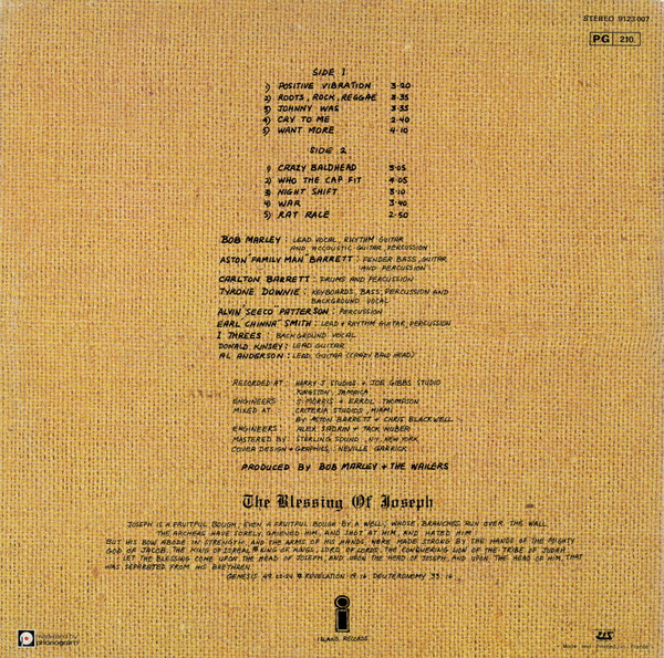 Bob Marley & The Wailers - Rastaman Vibration | Island Records (9123 007) - 3