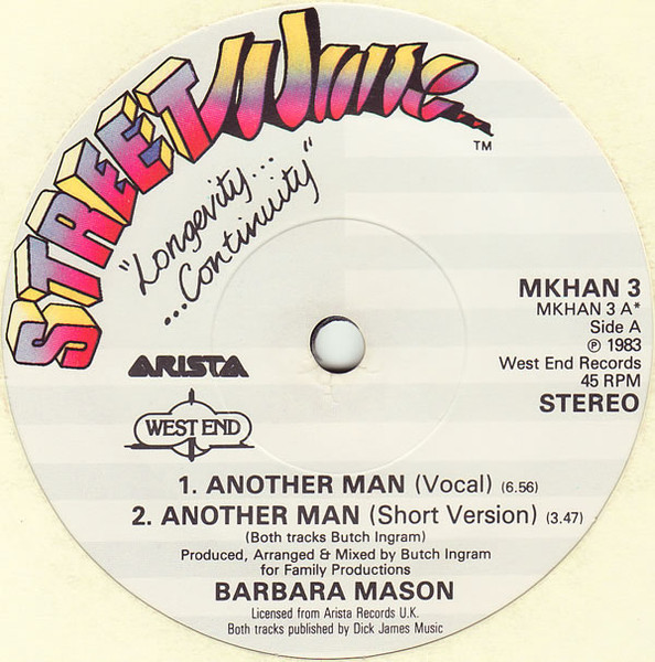 Barbara Mason - Another Man | Streetwave (MKHAN 3) - main