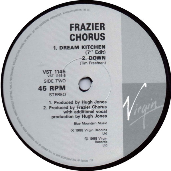 Frazier Chorus - Dream Kitchen | Virgin (VST 1145) - 4