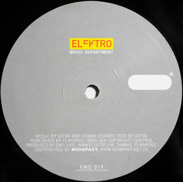 Kotai - Sucker DJ | Elektro Music Department (EMD 019) - 2 Kotai - Sucker DJ | Elektro Music Department (EMD 019) - 2