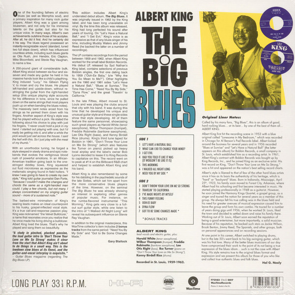 Albert King - The Big Blues | WaxTime (772162) - 2