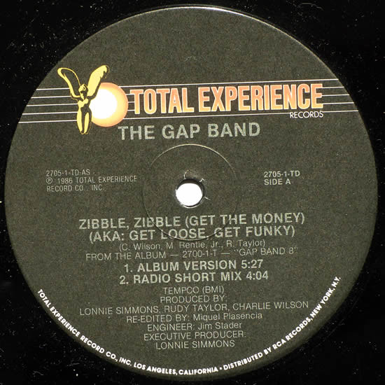 The Gap Band - Zibble, Zibble (Get The Money) (AKA: Get Loose, Get Funky) | Total Experience Records (2705-1-TD) - 2 The Gap Band - Zibble, Zibble (Get The Money) (AKA: Get Loose, Get Funky) | Total Experience Records (2705-1-TD) - 2