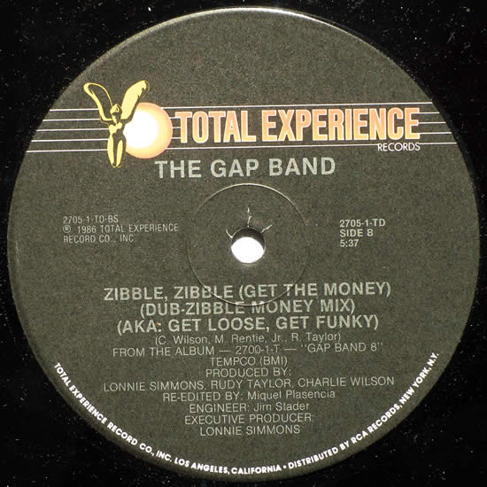 The Gap Band - Zibble, Zibble (Get The Money) (AKA: Get Loose, Get Funky) | Total Experience Records (2705-1-TD) - 3 The Gap Band - Zibble, Zibble (Get The Money) (AKA: Get Loose, Get Funky) | Total Experience Records (2705-1-TD) - 3