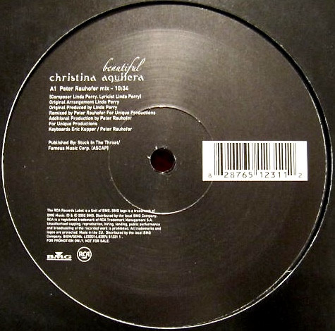 Christina Aguilera - Beautiful | RCA (8 28765 12311 2)