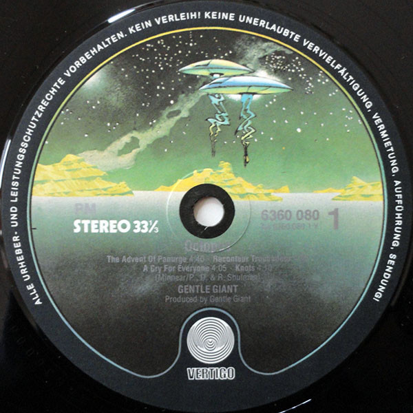 Gentle Giant - Octopus | Vertigo (6360 080) - 3