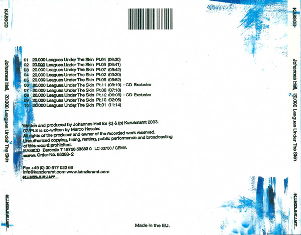 Johannes Heil - 20.000 Leagues Under The Skin | Kanzleramt (KA88CD) - 4