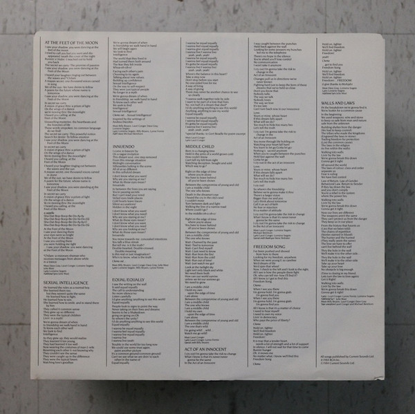 The Parachute Club - At The Feet Of The Moon [Vinyl] | Current (KKL1-0553) - 3