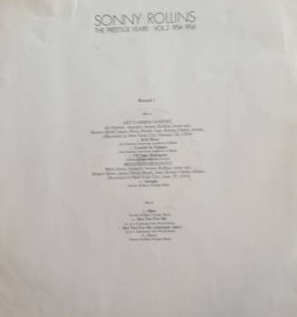 Sonny Rollins - The Prestige Years Vol. 2 1954-1956 | Prestige (PRE 4002) - 3